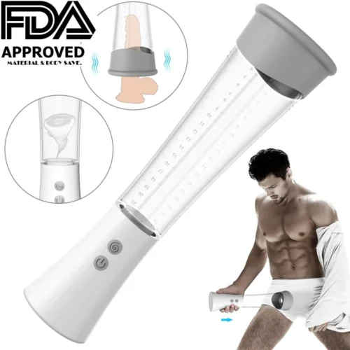 Pro Air Automatic Penis Pump Vibrating Masturbator Adult Luxury 