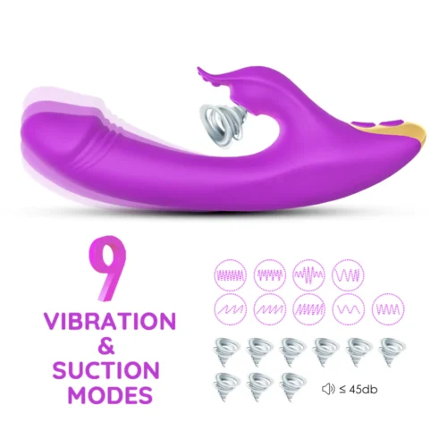 Premium Luxury Suction Rabbit Purple Vibration Modes Adult Luxury