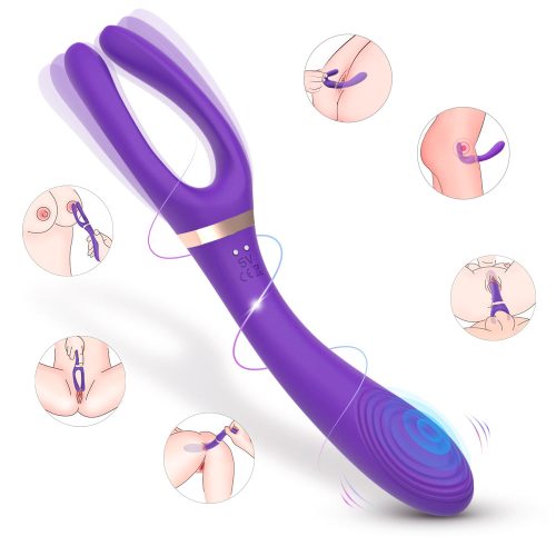 Couples Dual Pleasure Magic Vibe (Purple) Adult Luxury