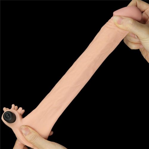 50%" Pleasure X Tender Vibrating Penis Sleeve Adult Luxury