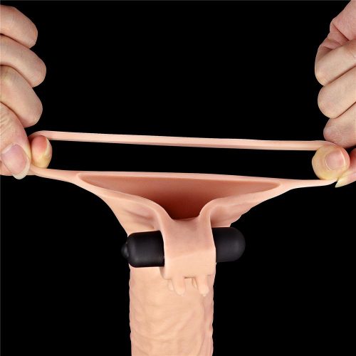 50%" Pleasure X Tender Vibrating Penis Sleeve Adult Luxury