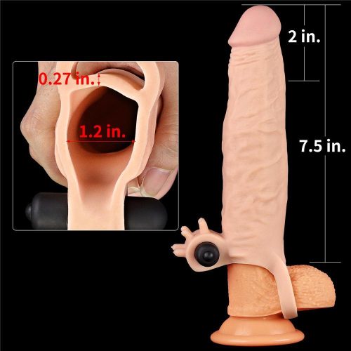 50%" Pleasure X Tender Vibrating Penis Sleeve Adult Luxury