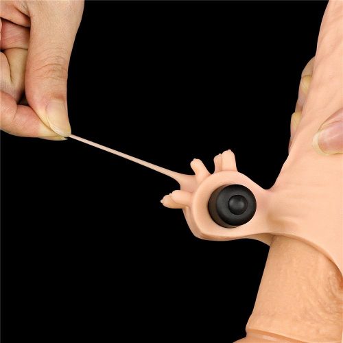 50%" Pleasure X Tender Vibrating Penis Sleeve Adult Luxury