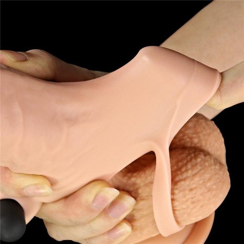 50%" Pleasure X Tender Vibrating Penis Sleeve Adult Luxury