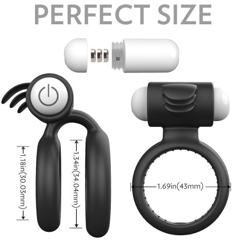 Aim to Please Double Vibrating Cock Ring Adult Luxury