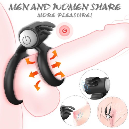 Aim to Please Double Vibrating Cock Ring Adult Luxury