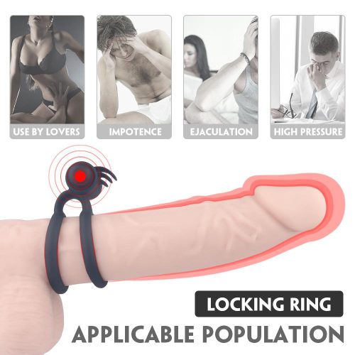 Aim to Please Double Vibrating Cock Ring Adult Luxury