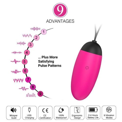 Aphrodisiac Couples Vibrator with Remote Control (Pink) Adult Luxury