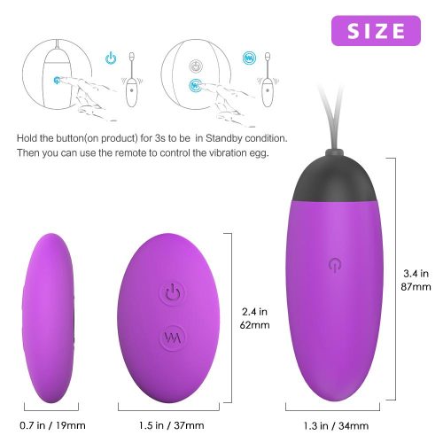 Aphrodisiac Couples Vibrator with Remote Control (Purple) Adult Luxury