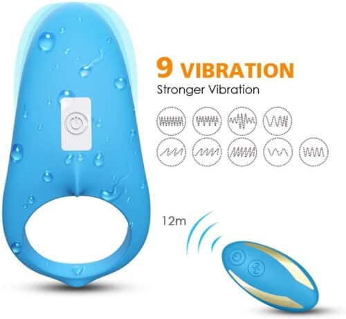 Wanderlust Cock ring Sex Toy For Couples (Blue) Adult Luxury