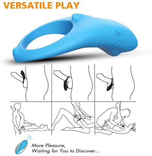 Wanderlust Cock ring Sex Toy For Couples (Blue) Adult Luxury