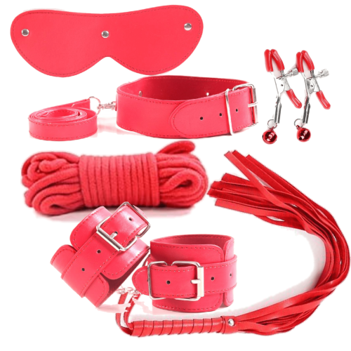 Couples Bondage Set ( Red) Adult Luxury