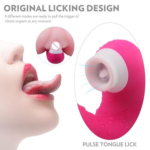 Aura-Oceanus® Licking & Sucking vibrator (Pink) Adult Luxury