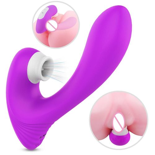 Aura-Oceanus® Licking & Sucking vibrator (Pink) Adult Luxury