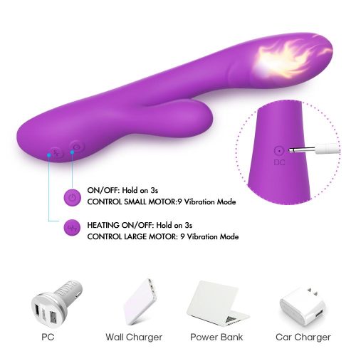 Dixi Heating Clitoral Rabbit Vibrator Adult Luxury