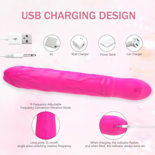 360° Rotating Double Sided Dildo (Pink) Adult Luxury