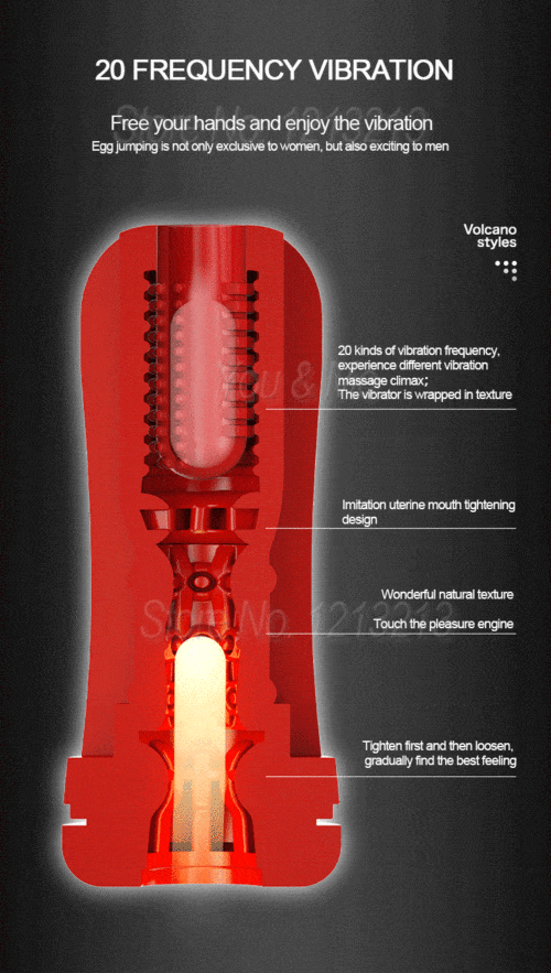 Galaku Touch In Male Masturbator Cup ( Red) Adult Luxury