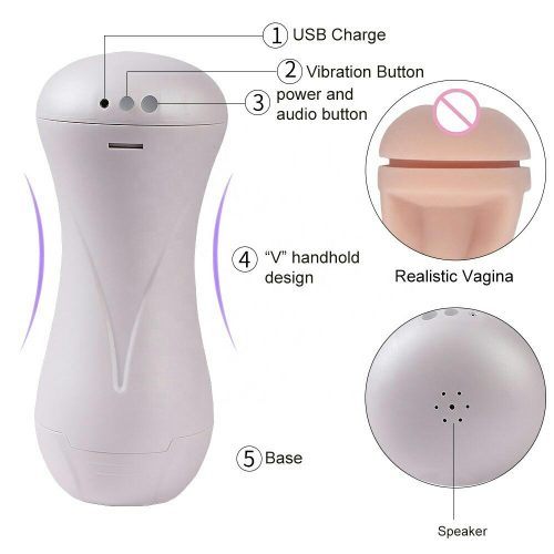 Intelligent Voice Vibrating Male Masturbator Adult Luxury