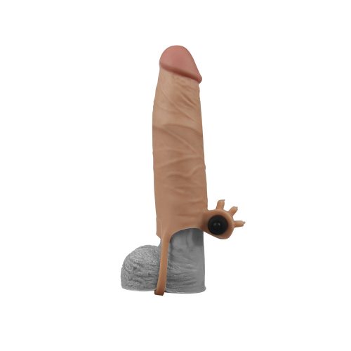 Add 5cm" Pleasure X Tender Vibrating Penis Sleeve(Flesh) Adult luxury