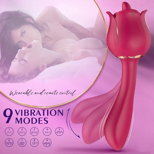 La Rose Pro 3 Licking and Sucking Vibrator Adult Luxury