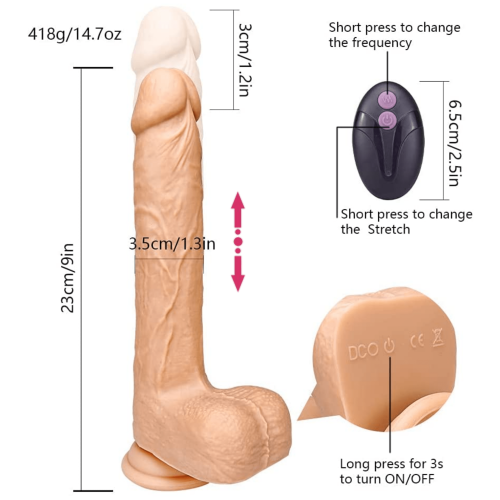 Luxury-Lover Vibrating Rotating Thrusting Dildo Adult Luxury