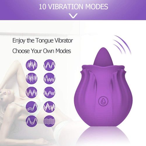 Omnyski Rose Tongue Vibrator Adult Luxury