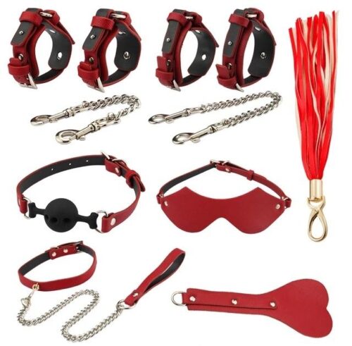 Premium Leather Bondage Set Adult Luxury