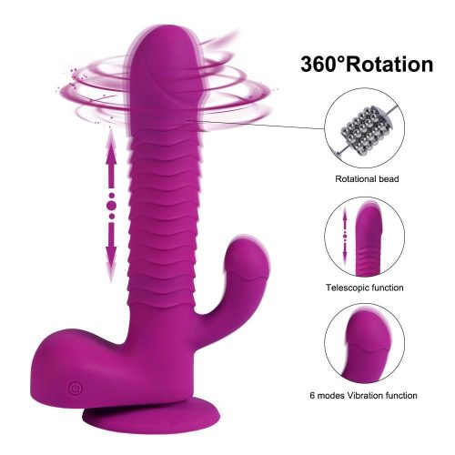 Premium RotatingThrusting Vibrating  Dildo Adult Luxury