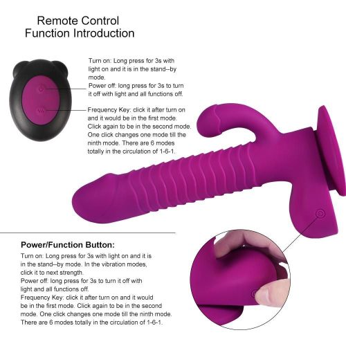 Premium RotatingThrusting Vibrating  Dildo Adult Luxury