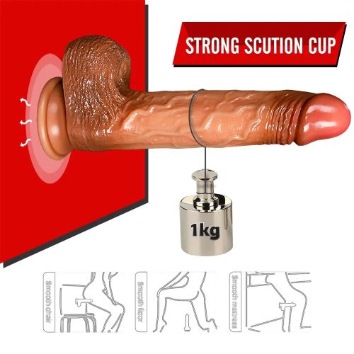 Pro-gasm Heating Premium Thrusting 360° Vibrating Dildo Strong Suction Cup Vibrating Dildo Adult Luxury