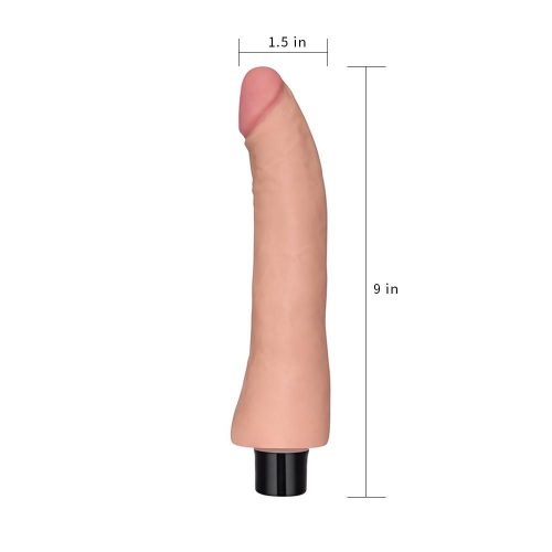 Real Feel Vibrating Dildo (22.8cmx 3.8cm) Adult Luxury