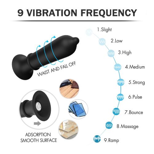 Rocket Bullet Vibrating Butt Plug Adult Luxury