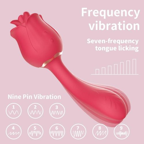 Rose Licking Vibrator Sex Toy For Women Adult Luxury