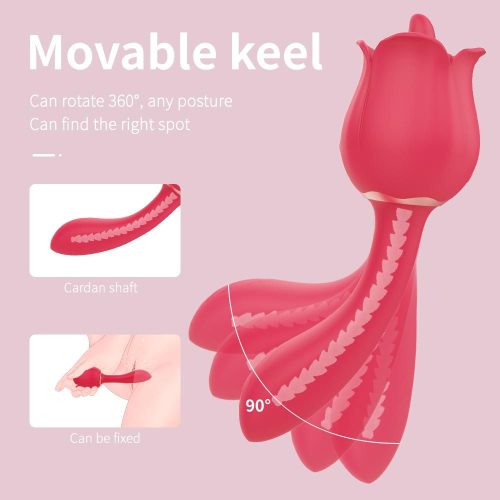 Rose Licking Vibrator Sex Toy For Women Adult Luxury