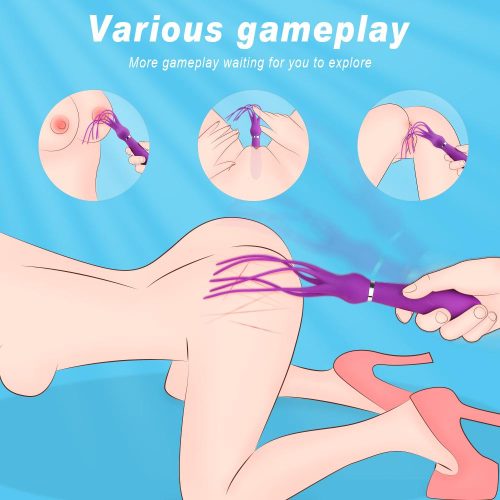 The Magic Tease Vibrator Whip Purple Adult Luxury