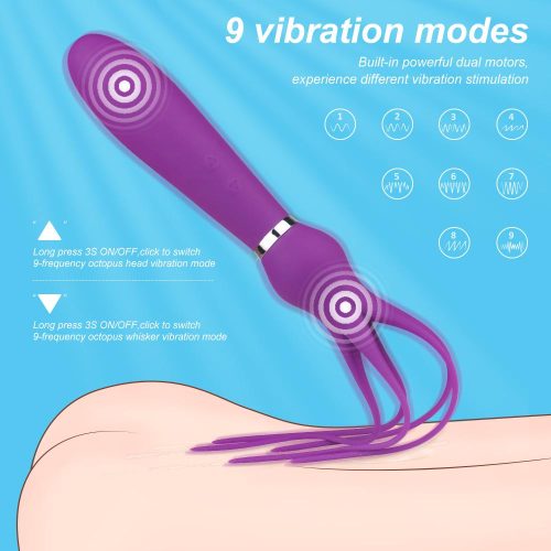 The Magic Tease Vibrator Whip Purple Adult Luxury