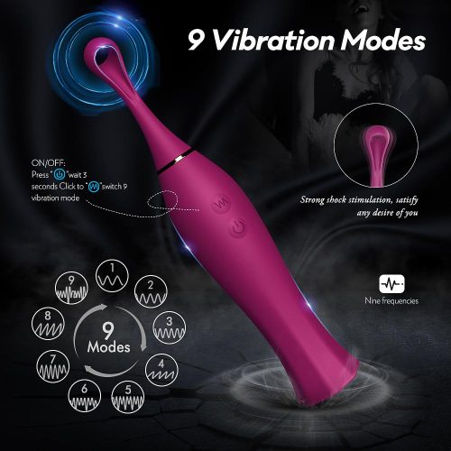 The Goddess" Wand Flickering Clitoral Vibrator Adult Luxury