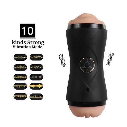 Zavier King Stroker Double Sided Vibrating Voice Masturbator Sex Toys For Men Adult Luxury