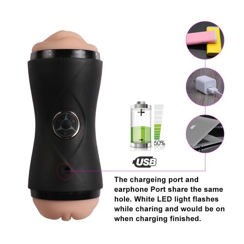 Zavier King Stroker Double Sided Vibrating Voice Masturbator Sex Toys For Men Adult Luxury