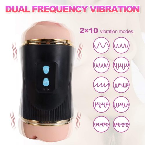 Maxwell Dior Double Sided Vibrating Masturbator Adult Luxury