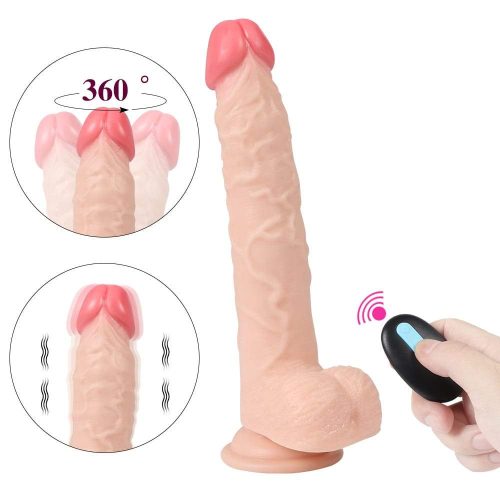 Everlast Thrusting & Vibrating Remote Control Dildo Adult Luxury