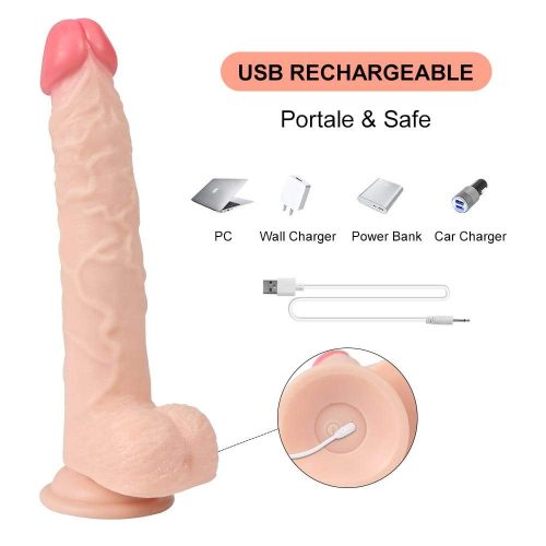 Everlast Thrusting & Vibrating Remote Control Dildo Adult Luxury