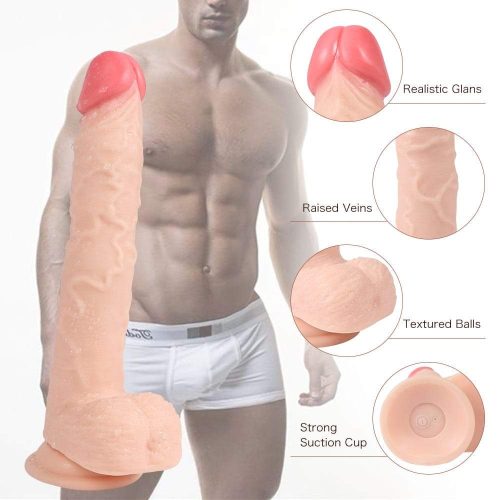 Everlast Thrusting & Vibrating Remote Control Dildo Adult Luxury