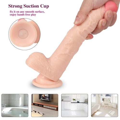 Everlast Thrusting & Vibrating Remote Control Dildo Adult Luxury