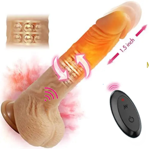 Fantasy Heating Swinging & Thrusting Remote Vibrating Dildo Adult Luxury