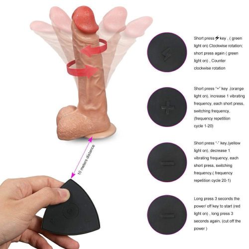 Tease & Please ® Remote Vibrating Rotating Dildo Adult Luxury South Africa