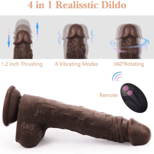 Luxury-Lover Vibrating Rotating Thrusting Dildo Adult Luxury