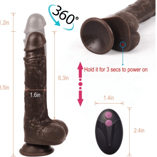 Luxury-Lover Vibrating Rotating Thrusting Dildo Adult Luxury