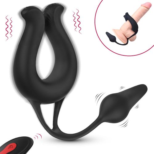 The Strategy III: Vibrating Penis Ring With Remote Control Adult Luxury