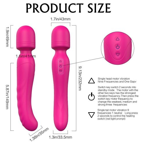 The Vibe Luxury Heating Wand Heated Vibrator Adult Luxury